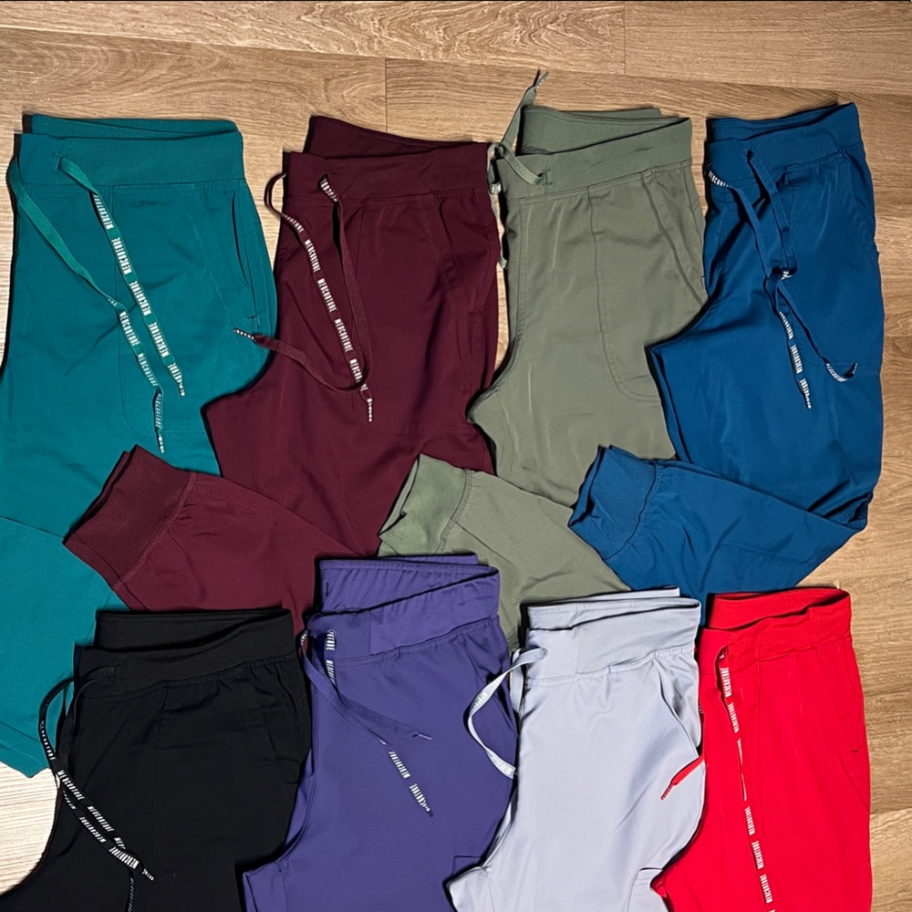 Med Couture Women's scrubs L bottoms/Med tops. 40 a set. $380 for all. - Picture 3 of 14